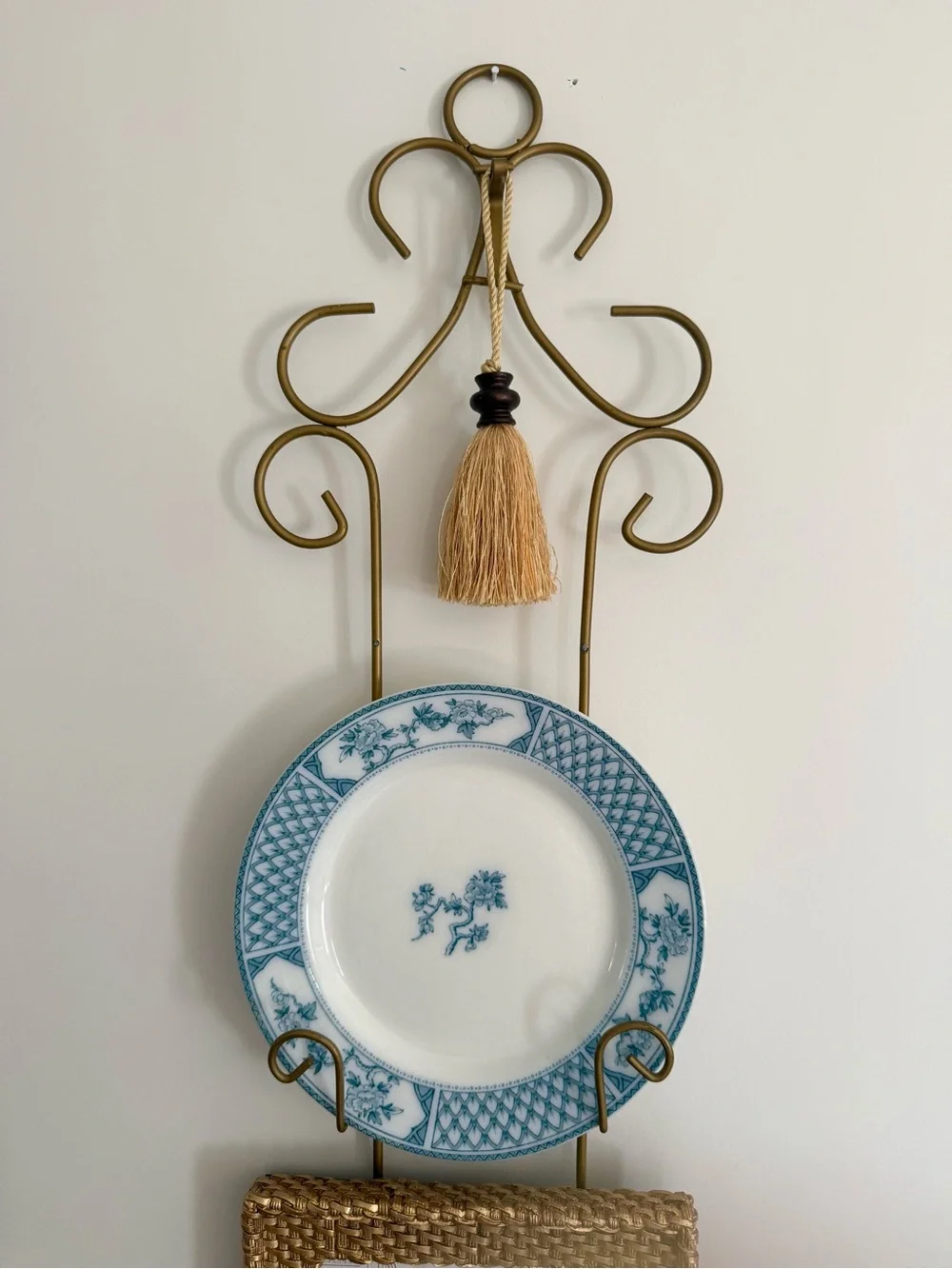 Johnson Bros “The Exeter” Decorative Blue and White Wall Plate - Classic Design